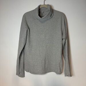 KUHL Women's Petra Waffle Knit Turtleneck Sweater #8066 Light Gray
